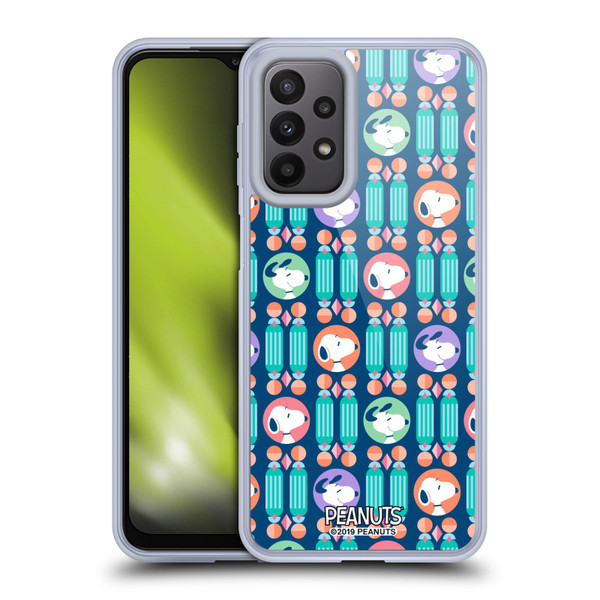 Peanuts Snoopy Deco Dreams Blue Pattern Soft Gel Case for Samsung Galaxy A23 / 5G (2022)