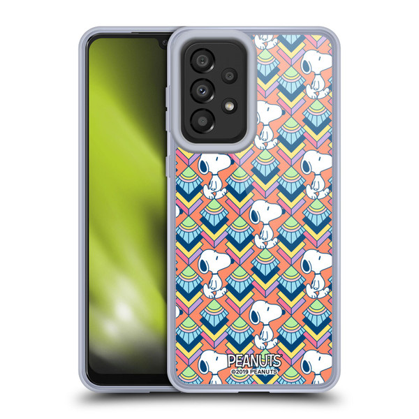 Peanuts Snoopy Deco Dreams Orange Pattern Soft Gel Case for Samsung Galaxy A33 5G (2022)
