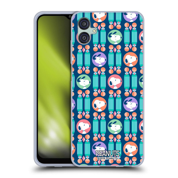 Peanuts Snoopy Deco Dreams Blue Pattern Soft Gel Case for Samsung Galaxy M04 5G / A04e