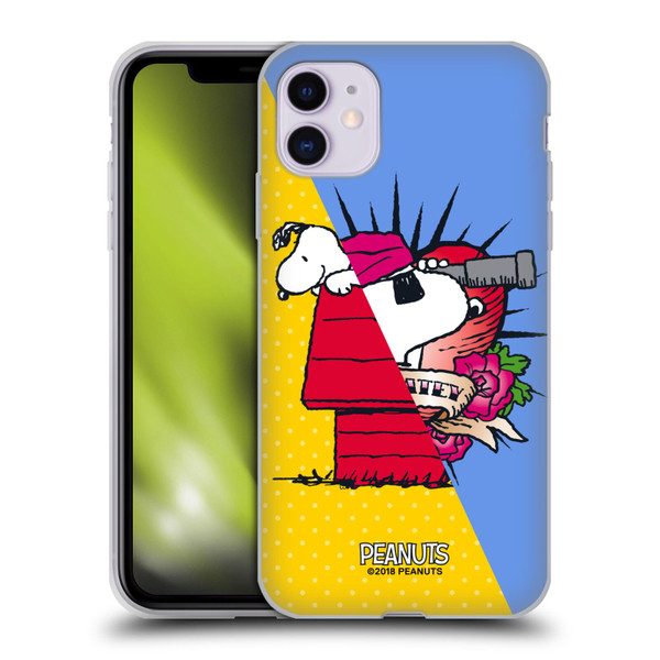 Peanuts Halfs And Laughs Snoopy Pirate Soft Gel Case for Apple iPhone 11