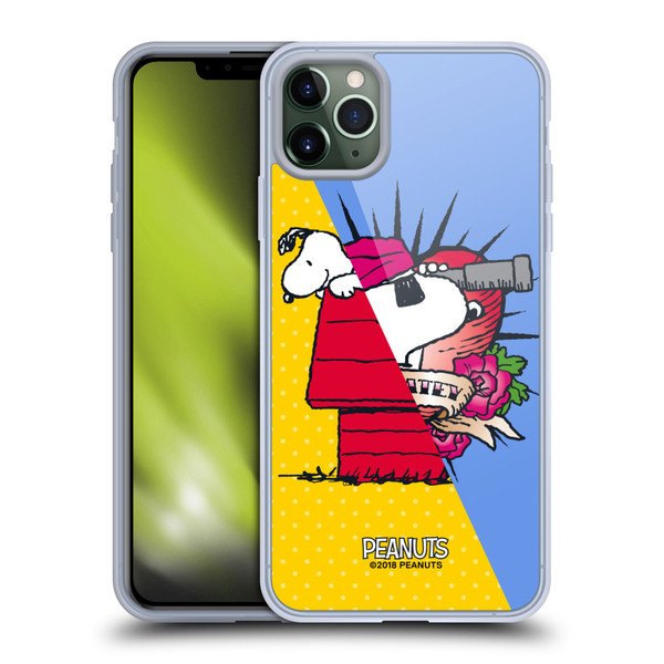 Peanuts Halfs And Laughs Snoopy Pirate Soft Gel Case for Apple iPhone 11 Pro Max & MagSafe