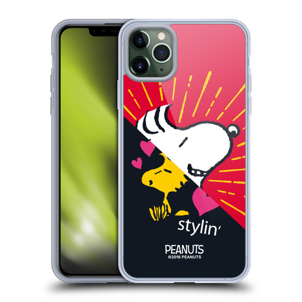 Peanuts Halfs And Laughs Snoopy & Woodstock 2 Soft Gel Case for Apple iPhone 11 Pro Max & MagSafe