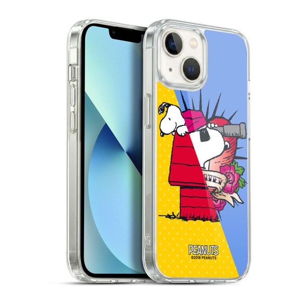 Peanuts Halfs And Laughs Snoopy Pirate Soft Gel Case for Apple iPhone 13