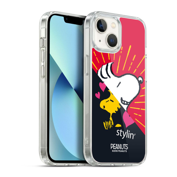 Peanuts Halfs And Laughs Snoopy & Woodstock 2 Soft Gel Case for Apple iPhone 13