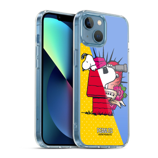 Peanuts Halfs And Laughs Snoopy Pirate Soft Gel Case for Apple iPhone 13 Mini & MagSafe