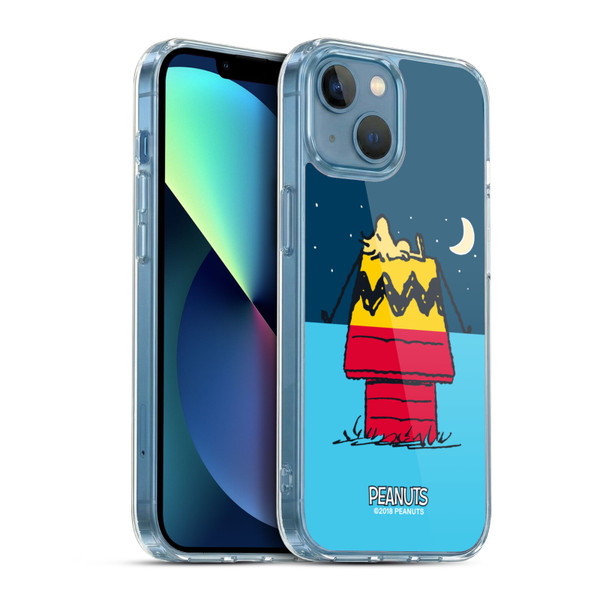 Peanuts Halfs And Laughs Woodstock House Soft Gel Case for Apple iPhone 13 Mini & MagSafe