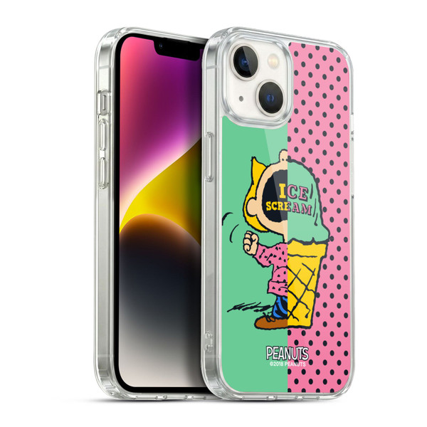 Peanuts Halfs And Laughs Sally Ice Cream Soft Gel Case for Apple iPhone 14