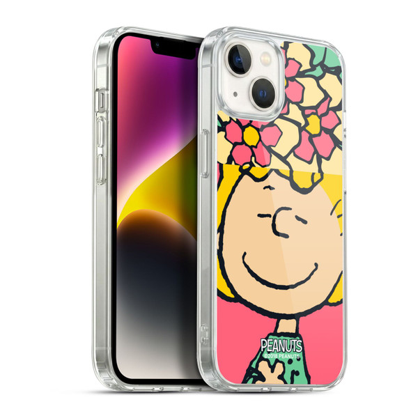 Peanuts Halfs And Laughs Sally Flowers Soft Gel Case for Apple iPhone 14 Plus & MagSafe