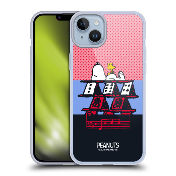 Peanuts Halfs And Laughs Snoopy & Woodstock 3 Soft Gel Case for Apple iPhone 14 Plus & MagSafe