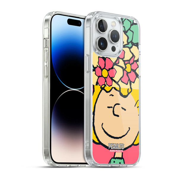 Peanuts Halfs And Laughs Sally Flowers Soft Gel Case for Apple iPhone 14 Pro Max & MagSafe