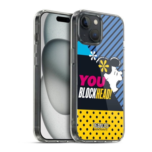 Peanuts Halfs And Laughs Lucy van Pelt Soft Gel Case for Apple iPhone 15 & MagSafe