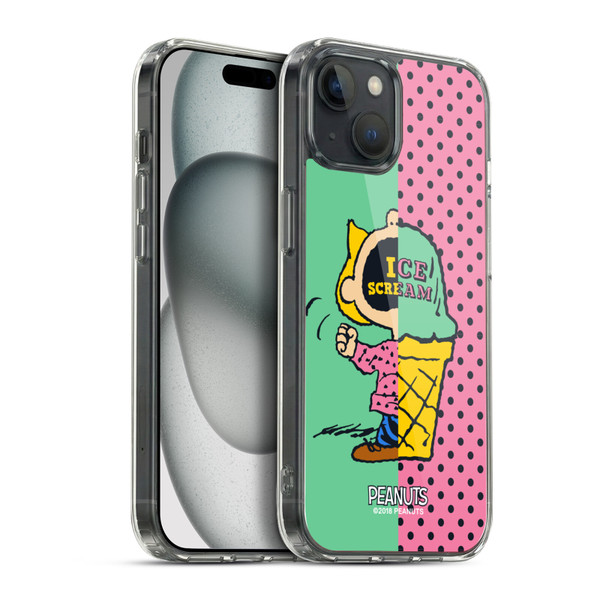 Peanuts Halfs And Laughs Sally Ice Cream Soft Gel Case for Apple iPhone 15 Plus & MagSafe