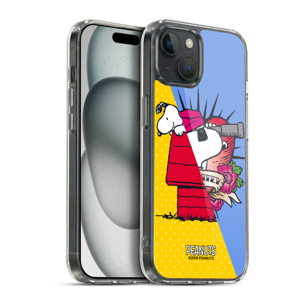 Peanuts Halfs And Laughs Snoopy Pirate Soft Gel Case for Apple iPhone 15 Plus & MagSafe