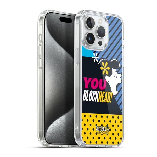 Peanuts Halfs And Laughs Lucy van Pelt Soft Gel Case for Apple iPhone 15 Pro Max & MagSafe