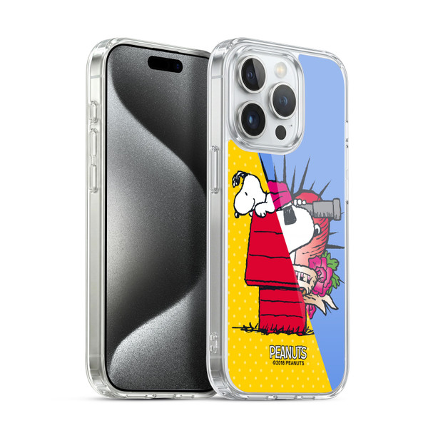 Peanuts Halfs And Laughs Snoopy Pirate Soft Gel Case for Apple iPhone 15 Pro & MagSafe