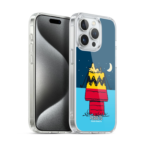 Peanuts Halfs And Laughs Woodstock House Soft Gel Case for Apple iPhone 15 Pro & MagSafe
