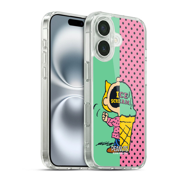 Peanuts Halfs And Laughs Sally Ice Cream Soft Gel Case for Apple iPhone 16 & MagSafe