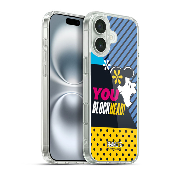 Peanuts Halfs And Laughs Lucy van Pelt Soft Gel Case for Apple iPhone 16 Plus & MagSafe