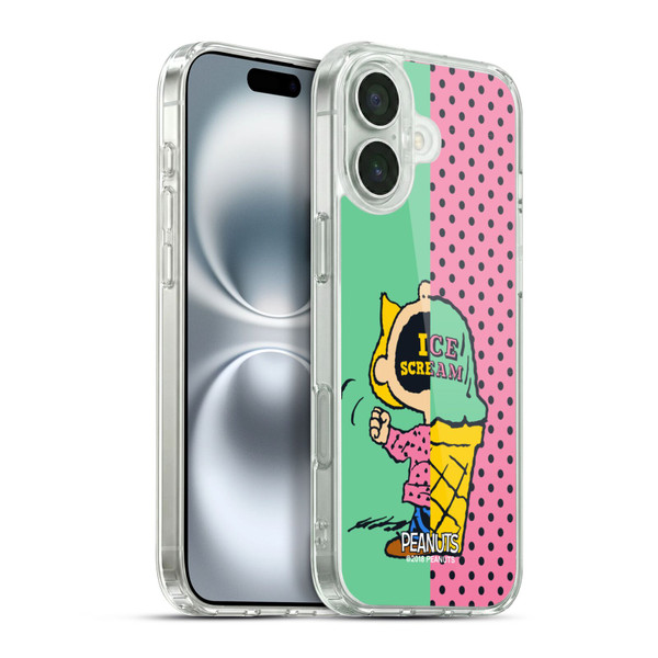 Peanuts Halfs And Laughs Sally Ice Cream Soft Gel Case for Apple iPhone 16 Plus & MagSafe