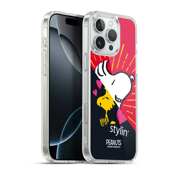 Peanuts Halfs And Laughs Snoopy & Woodstock 2 Soft Gel Case for Apple iPhone 16 Pro Max & MagSafe