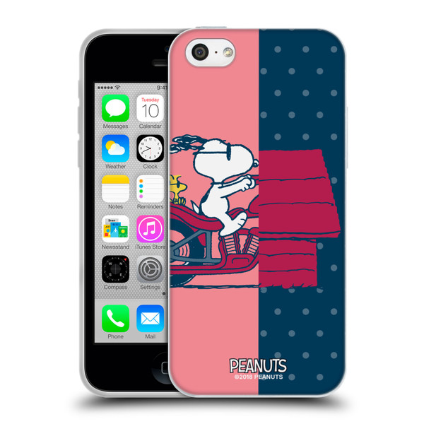 Peanuts Halfs And Laughs Snoopy & Woodstock Soft Gel Case for Apple iPhone 5c