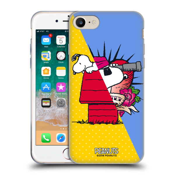Peanuts Halfs And Laughs Snoopy Pirate Soft Gel Case for Apple iPhone 7 / 8 / SE 2020 & 2022 & MagSafe