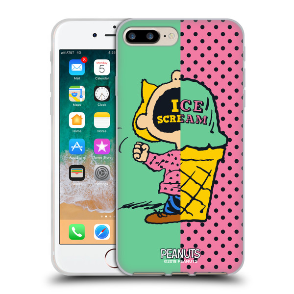 Peanuts Halfs And Laughs Sally Ice Cream Soft Gel Case for Apple iPhone 7 Plus / iPhone 8 Plus & MagSafe