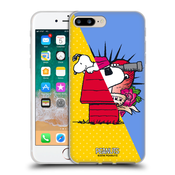 Peanuts Halfs And Laughs Snoopy Pirate Soft Gel Case for Apple iPhone 7 Plus / iPhone 8 Plus & MagSafe