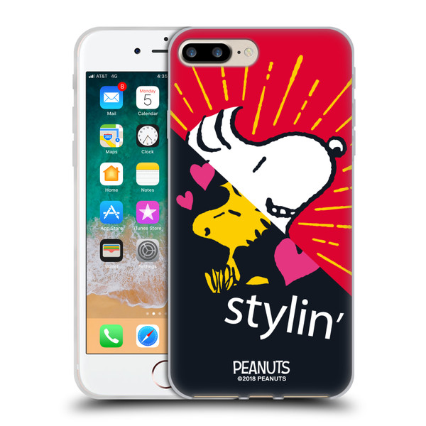 Peanuts Halfs And Laughs Snoopy & Woodstock 2 Soft Gel Case for Apple iPhone 7 Plus / iPhone 8 Plus & MagSafe