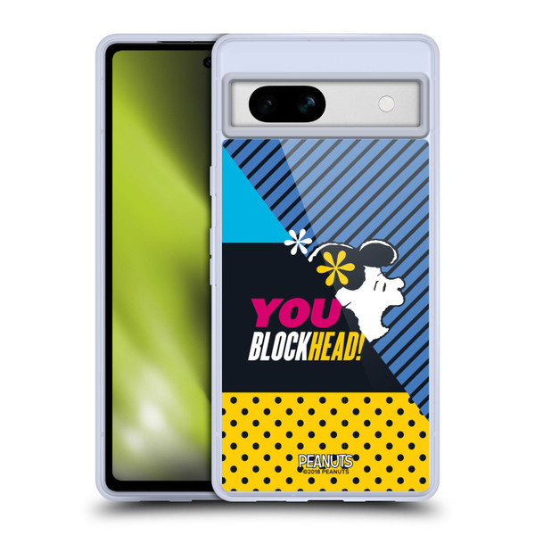 Peanuts Halfs And Laughs Lucy van Pelt Soft Gel Case for Google Pixel 7a