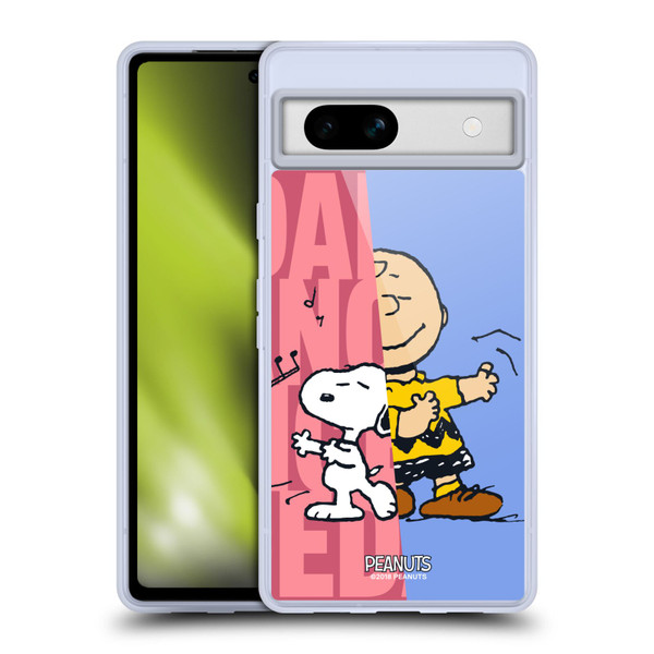 Peanuts Halfs And Laughs Snoopy & Charlie Soft Gel Case for Google Pixel 7a