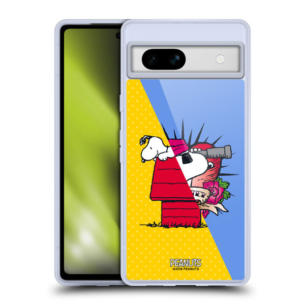 Peanuts Halfs And Laughs Snoopy Pirate Soft Gel Case for Google Pixel 7a
