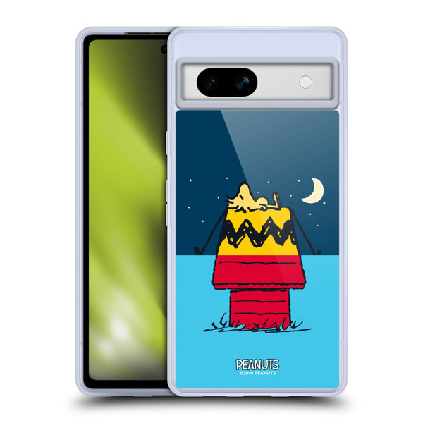Peanuts Halfs And Laughs Woodstock House Soft Gel Case for Google Pixel 7a