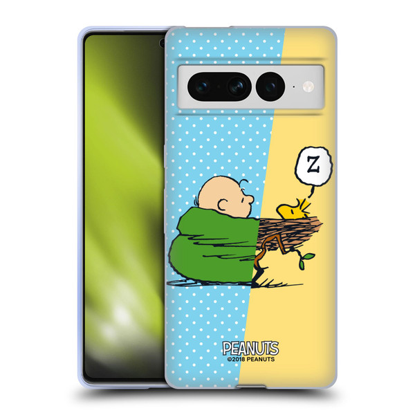 Peanuts Halfs And Laughs Charlie & Woodstock Nap Soft Gel Case for Google Pixel 7 Pro