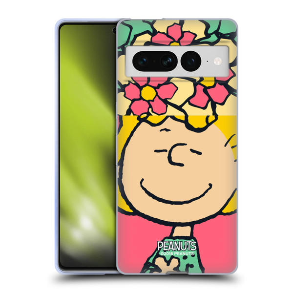 Peanuts Halfs And Laughs Sally Flowers Soft Gel Case for Google Pixel 7 Pro
