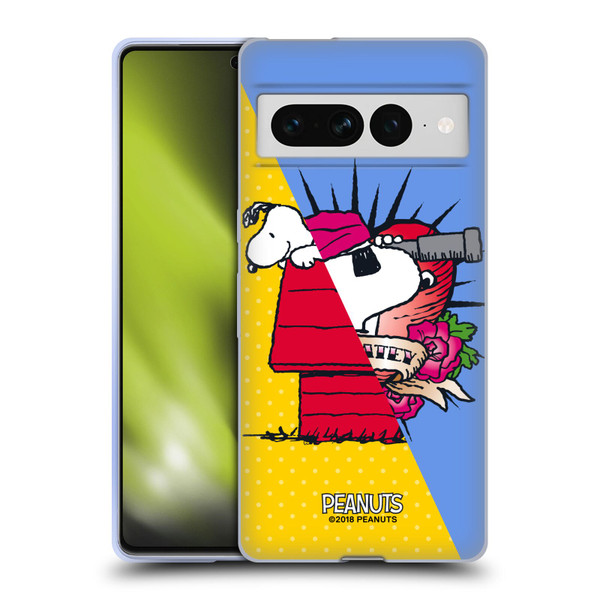 Peanuts Halfs And Laughs Snoopy Pirate Soft Gel Case for Google Pixel 7 Pro