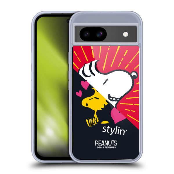 Peanuts Halfs And Laughs Snoopy & Woodstock 2 Soft Gel Case for Google Pixel 8a