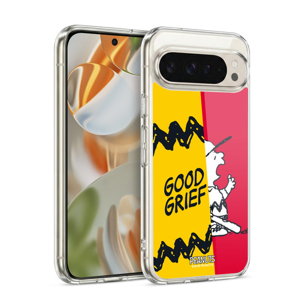 Peanuts Halfs And Laughs Charlie Good Grief Soft Gel Case for Google Pixel 9 / Pixel 9 Pro