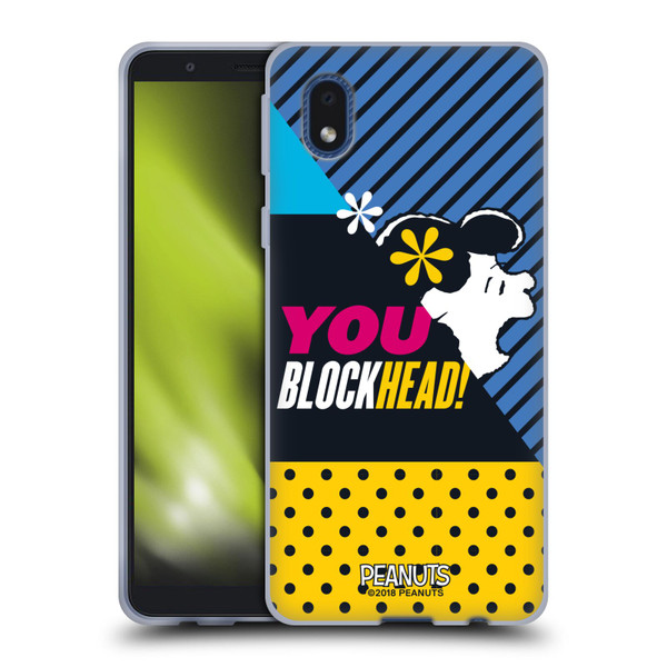 Peanuts Halfs And Laughs Lucy van Pelt Soft Gel Case for Samsung Galaxy A01 Core (2020)