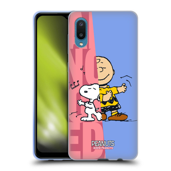 Peanuts Halfs And Laughs Snoopy & Charlie Soft Gel Case for Samsung Galaxy A02/M02 (2021)