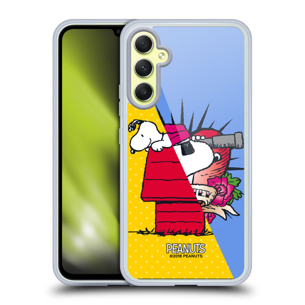Peanuts Halfs And Laughs Snoopy Pirate Soft Gel Case for Samsung Galaxy A34 5G
