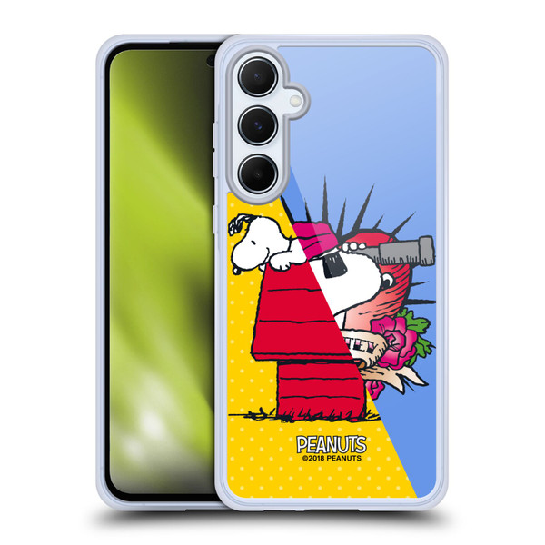 Peanuts Halfs And Laughs Snoopy Pirate Soft Gel Case for Samsung Galaxy A55 5G