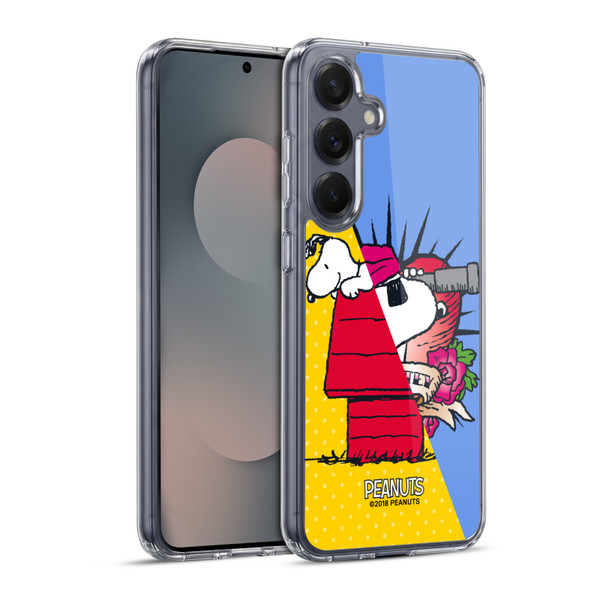 Peanuts Halfs And Laughs Snoopy Pirate Soft Gel Case for Samsung Galaxy S25+ & MagSafe