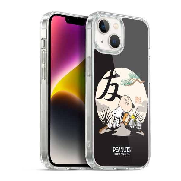 Peanuts Oriental Snoopy Charlie Brown Soft Gel Case for Apple iPhone 14
