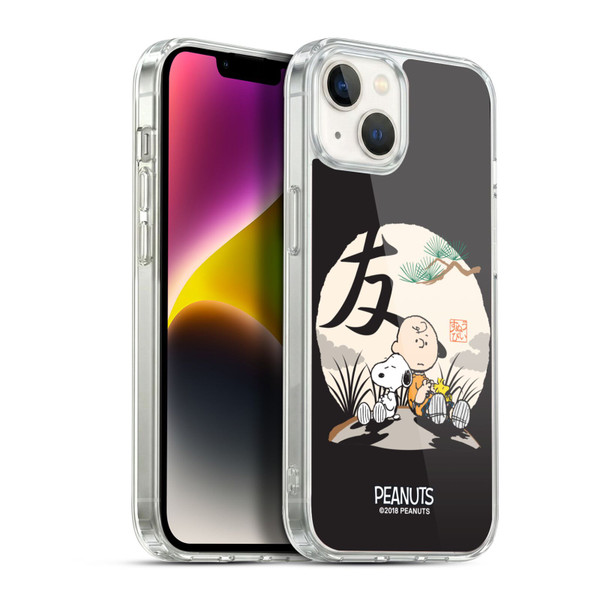 Peanuts Oriental Snoopy Charlie Brown Soft Gel Case for Apple iPhone 14 Plus & MagSafe