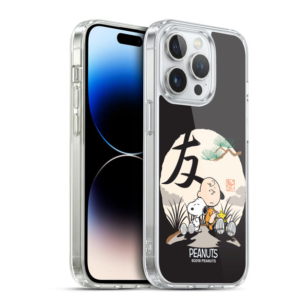 Peanuts Oriental Snoopy Charlie Brown Soft Gel Case for Apple iPhone 14 Pro & MagSafe