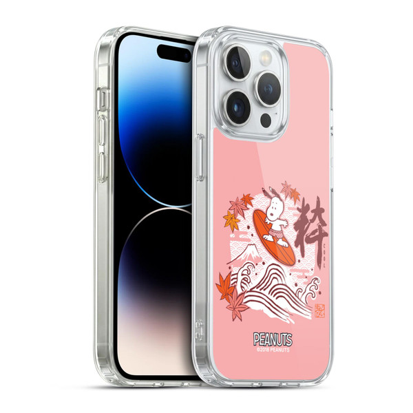 Peanuts Oriental Snoopy Surf Soft Gel Case for Apple iPhone 14 Pro & MagSafe