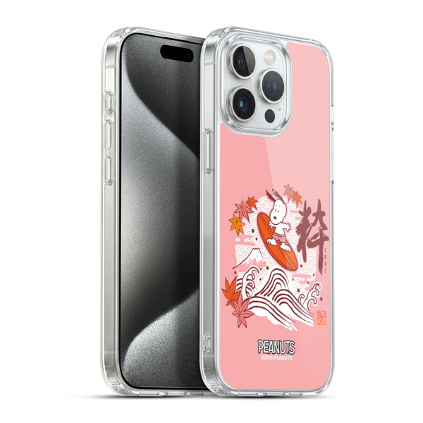 Peanuts Oriental Snoopy Surf Soft Gel Case for Apple iPhone 15 Pro Max & MagSafe