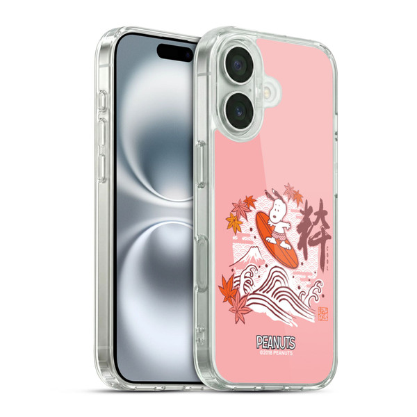 Peanuts Oriental Snoopy Surf Soft Gel Case for Apple iPhone 16 & MagSafe