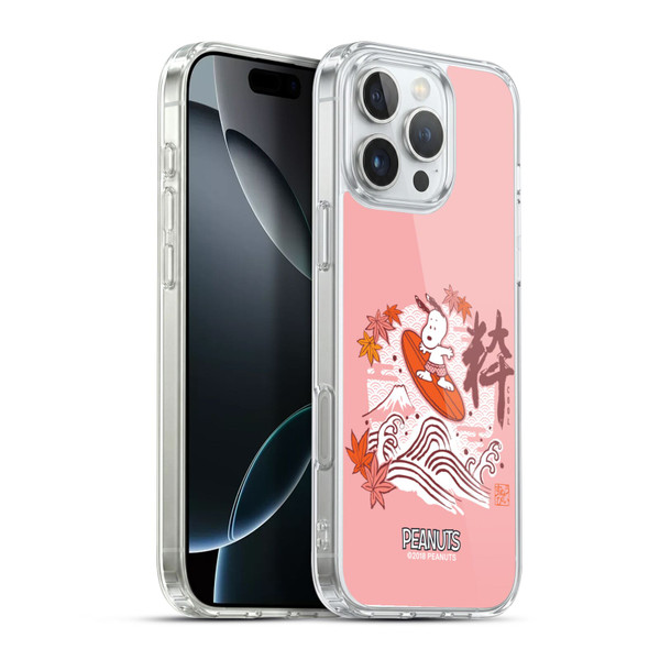 Peanuts Oriental Snoopy Surf Soft Gel Case for Apple iPhone 16 Pro Max & MagSafe